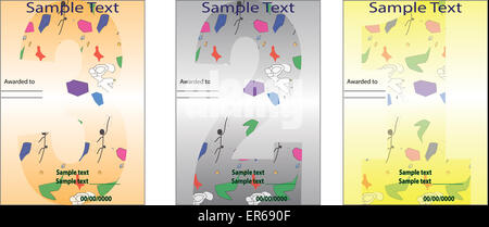 Schablone Buchstaben für Sportveranstaltungen. Vektor-illustration Stockfoto