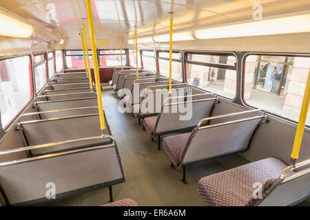 England, London, innere Routemaster Double Decker Bus Stockfoto