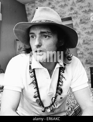 US-Regisseur Dennis Hopper gesehen hier in London nach der Filmfestspiele von Cannes 1969, um seinen Film Easy Rider zu fördern. 19. Juni 1969 Stockfoto