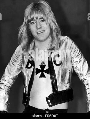 Brian Connolly der pop-Gruppe The Sweet, hier abgebildet auf einer Scheibe Nr. 1 in der Hitparade. 24. Januar 1973. Stockfoto