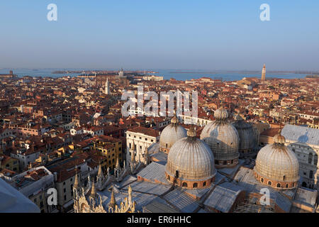 Aussicht von St. Marks Kathedrale Venedig, Italien Stockfoto