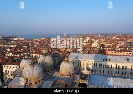 Aussicht von St. Marks Kathedrale Venedig, Italien Stockfoto