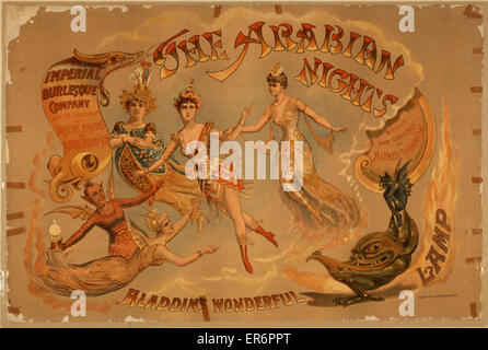 Die Arabian Nights Aladdin's wunderbare Lampe Stockfoto