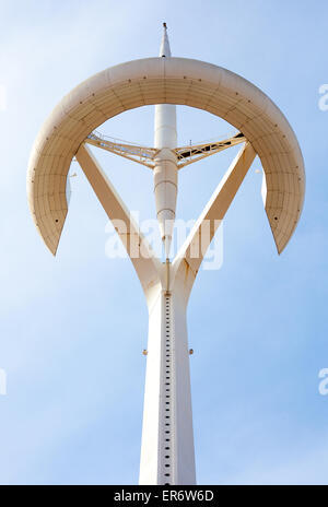 Montjuic Fernmeldeturm Stockfoto