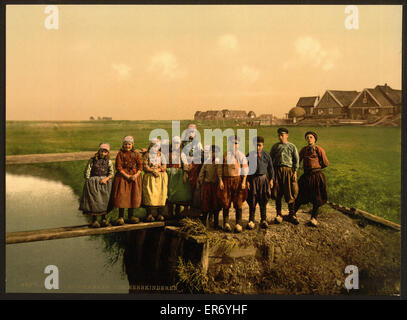 Einheimische Kinder, Marken Island, Holland Stockfoto