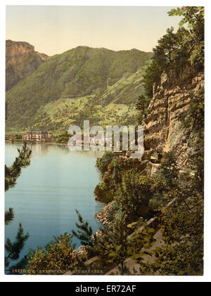 Axenstrasse Und Brunnen Vierwaldstattersee Schweiz Bis Ca 1890 Ca 1900 Bis Heute Stockfotografie Alamy