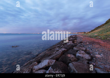 Seascape erschossen fotografiert am Strand von Dämmerung, Mornington Peninsula, Victoria, Australien Stockfoto