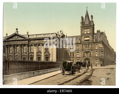 Caius College und Senat House, Cambridge, England Stockfoto