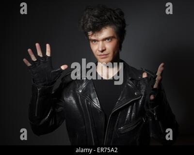 21. Februar 2014 - Rock-Sängerin in der Leafer Jucket © Igor Golovniov/ZUMA Wire/ZUMAPRESS.com/Alamy Live News Stockfoto