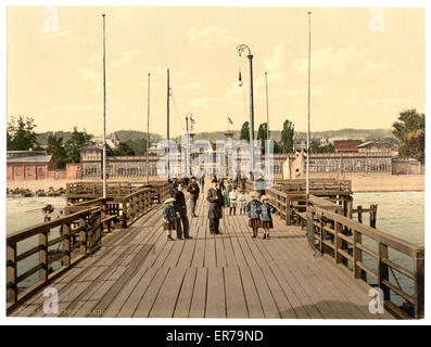 Strand, Zoppot, Westpreußen, Deutschland (d. h., Sopot, Polen) Stockfoto