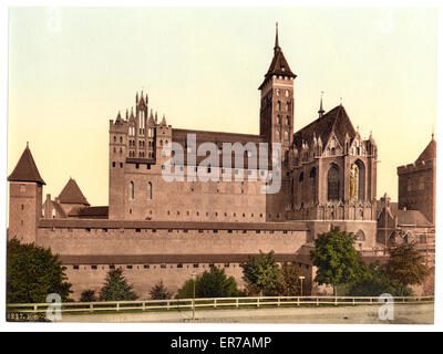 Marienburg, East Side, Preußen, Deutschland (d. h. Malbork, Pola Stockfoto