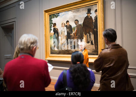 Die National Gallery of Art-Features befindet sich am östlichen Ende der National Mall, große Sammlungen von Kunstwerken aus dem Mittelalter bis zur Gegenwart. Es war privat im Jahr 1937 gegründet. Stockfoto