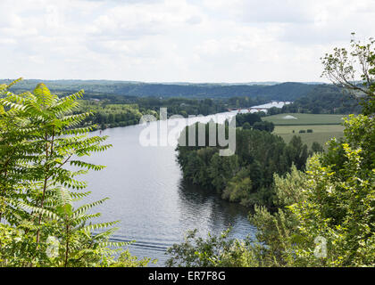 Frankreichs Dordogne Fluss Stockfoto