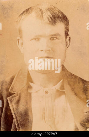 Robert LeRoy Parker, alias Butch Cassidy, Kopf und Schultern Stockfoto