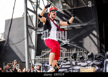 Columbus, Ohio, USA. 17. Mai 2015. HALESTORM führt am letzten Tag des Rock auf der Palette Festival 2015 im Maphre Stadion in Columbus Ohio am 17. Mai 2015 © Marc Nader/ZUMA Draht/Alamy Live News Stockfoto