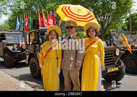 Republik von Vietnam-Veteranen und Familienmitglieder bei der National Memorial Day Parade - Washington, DC USA Stockfoto