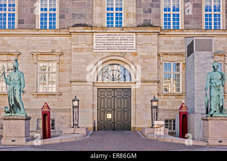 Amalienborg, Königspalast Frederiksstad Kopenhagen Dänemark Stockfoto