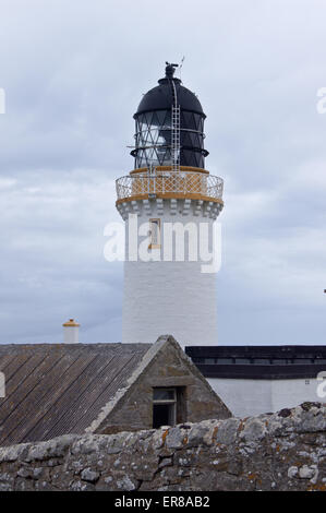 Dunnet Head Leuchtturm, am nördlichsten Punkt auf dem Festland UK, Caithness, Schottland Stockfoto