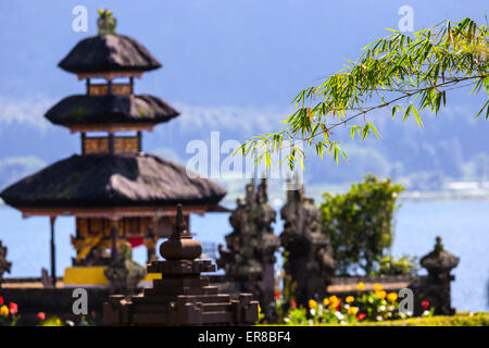 Pura Ulun Danu Tempel auf einem See Bratan, Bali, Indonesien. Stockfoto