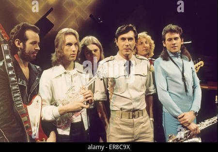 ROXY MUSIC UK-Rock-Gruppe über 1975 Stockfoto