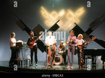 ROXY MUSIC UK-Rock-Gruppe über 1975 Stockfoto