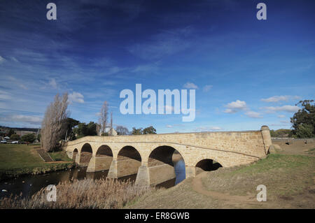 Richmond-Brücke im Winter in Tasmanien Australien Stockfoto