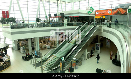 Innere des Ferenc Listz internationalen Flughafen Budapest Ungarn Stockfoto