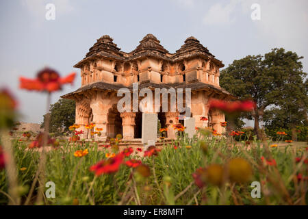 Lotus Mahal in Hampi, Karnataka, Indien, Asien Stockfoto