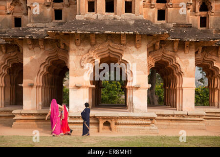 Lotus Mahal in Hampi, Karnataka, Indien, Asien Stockfoto