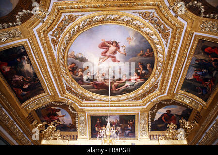 Queen's Schlafzimmer, Schloss Versailles, Frankreich Stockfoto, Bild