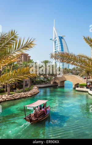 Dubai Burj al Arab Hotel Jumeirah arabische Resort von Dubai, Vereinigte Arabische Emirate, Vereinigte Arabische Emirate Stockfoto