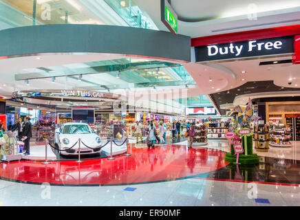 Dubai International Flughafen Duty free, Dubai City, Vereinigte Arabische Emirate, Vereinigte Arabische Emirate, Naher Osten Stockfoto