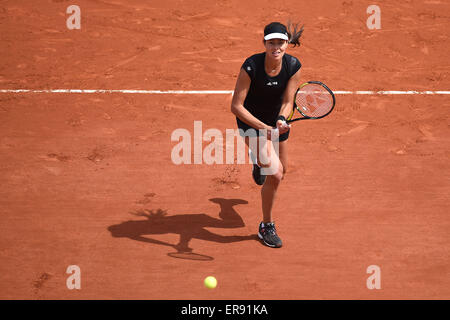 Roland Garros, Paris, Frankreich. 29. Mai 2015. French Open Tennis Championships. Ana Ivanovic (SRB) mit einem 6: 0 6: 3 gewinnen Donna Vekic Credit: Action Plus Sport/Alamy Live News Stockfoto