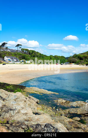 Maenporth Strand in der Nähe von Falmouth in Cornwall, England, UK Stockfoto