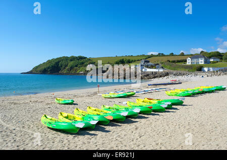 Früh morgens am Swanpool Strand in der Nähe von Falmouth in Cornwall, England, UK Stockfoto