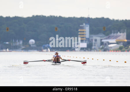 Poznan, Polen. 29. Mai 2015. Malta Regatta Kurs, European Rowing Championships Poznan 2015 Joanna Dorociak, Weronika Deresz (POL) Frauen Paare Credit: Action Plus Sport/Alamy Live News Stockfoto