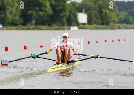 Poznan, Polen. 29. Mai 2015. Malta-Regattastrecke, European Rowing Championships Poznan 2015 Julia Michalska Plotkowiak (POL) Damen Einzel Credit: Action Plus Sport/Alamy Live News Stockfoto