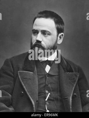 Französischer Schriftsteller EMILE ZOLA (1840-1902) über 1865 Stockfoto