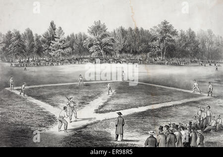 Das amerikanische Baseball-Spiel. Großes Spiel für die Stockfoto