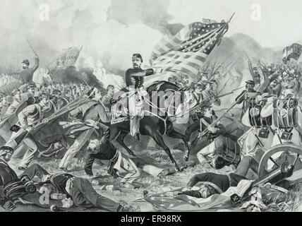 Die Schlacht von Williamsburg, Virginia 5. Mai 1862 Stockfoto