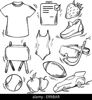 Reihe von Sport-Symbol Stock Vektor