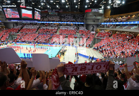 Danzig, Polen. 29. Mai 2015. Polen gegen Russland, FIVB Men Volleyball-Weltliga, © Action und Sport/Alamy Live-Nachrichten Stockfoto