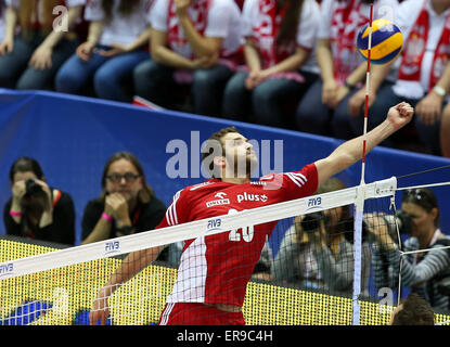 Danzig, Polen. 29. Mai 2015. Mateusz Mika (POL), Polen gegen Russland, FIVB Men Volleyball-Weltliga, © Action und Sport/Alamy Live-Nachrichten Stockfoto