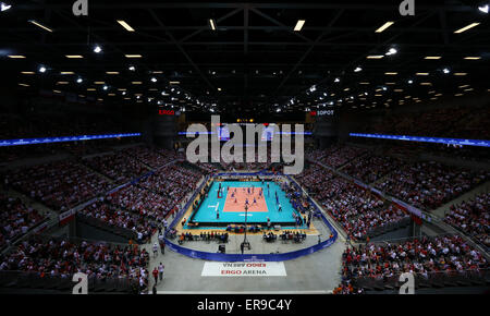 Danzig, Polen. 29. Mai 2015. Hala Ergo Arena, Polen gegen Russland, FIVB Men Volleyball-Weltliga, © Action und Sport/Alamy Live News Stockfoto