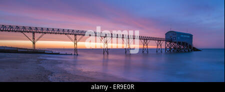 Ein Blick auf die Selsey Rettungsstation in West Sussex. Stockfoto