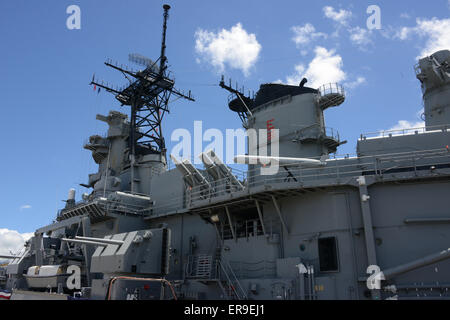 USS Missouri (BB-63), Schlachtschiff Missouri Memorial; Hawaii Stockfoto