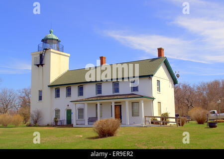 Horton Point Lighthouse, Bend, Long Island NY Stockfoto