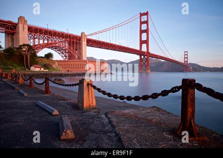 Fort Point, ein Bürgerkrieg Fort unter der Golden Gate Bridge in San Francisco, Kalifornien Stockfoto