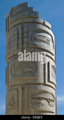 Duarte Pacheco Denkmal in Loule, Portugal Stockfoto