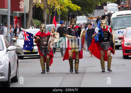 Sydney, Australien. 30. Mai 2015. Von der Partei für die Freiheit organisierte Protest fand vor dem chinesischen Konsulat in 39 Dunblane Street, Camperown. Vorsitzender Nick Folkes sprach über Probleme im Zusammenhang mit chinesischen Käufern australische Immobilienkauf für die Medien. Bildnachweis: Richard Milnes/Alamy Live-Nachrichten Stockfoto